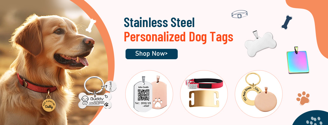 Stainless Steel Personalized Dog Tags